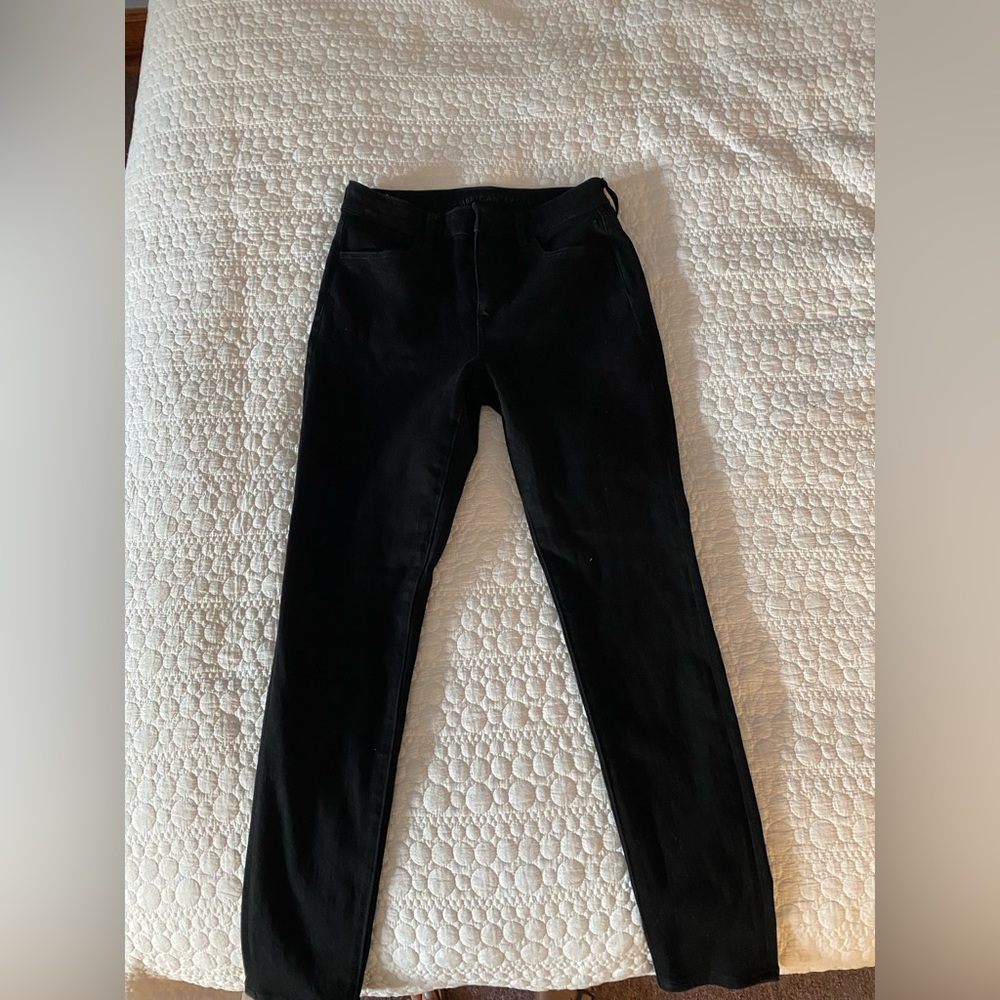 American Eagle Hi-Rise Black Jeggings